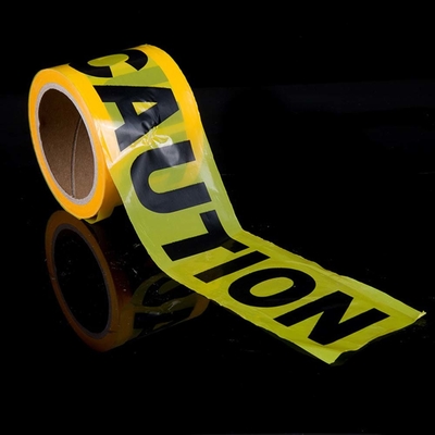 200m Panjang PET Peringatan Keamanan Tape dengan Waterproof Printed Barrier Ribbon