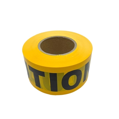 200m Panjang PET Peringatan Keamanan Tape dengan Waterproof Printed Barrier Ribbon