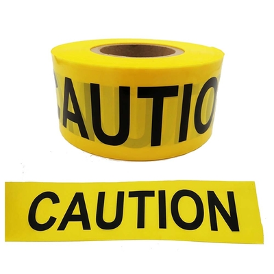 200m Panjang PET Peringatan Keamanan Tape dengan Waterproof Printed Barrier Ribbon