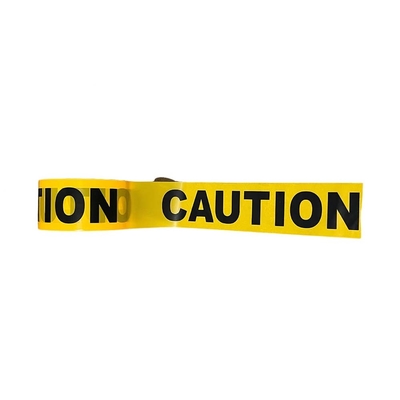 200m Panjang PET Peringatan Keamanan Tape dengan Waterproof Printed Barrier Ribbon