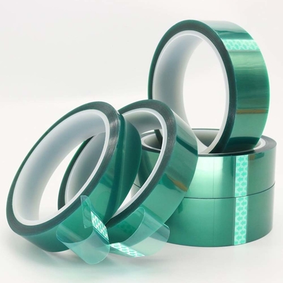 Soft Hardness High Gloss Green PET Tape untuk Pengolahan Injection Molding yang Tahan Panas