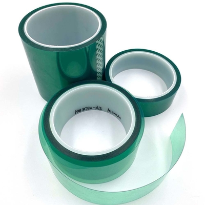 Soft Hardness High Gloss Green PET Tape untuk Pengolahan Injection Molding yang Tahan Panas