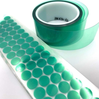 Soft Hardness High Gloss Green PET Tape untuk Pengolahan Injection Molding yang Tahan Panas