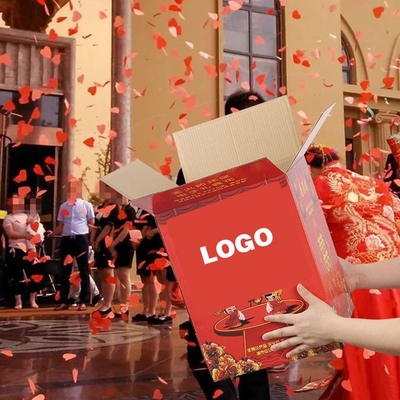 Pernikahan Confetti Gunner Square Cannon Efek yang disesuaikan Organisasi foil berwarna-warni
