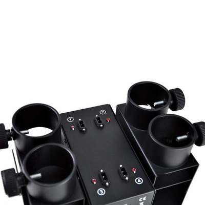 120W 4 Kepala Elektronik Konfetti Launcher Mesin dengan DMX Control untuk Pernikahan Ulang Tahun Konfetti Cannon