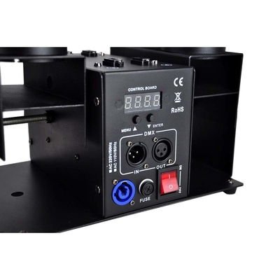 120W 4 Kepala Elektronik Konfetti Launcher Mesin dengan DMX Control untuk Pernikahan Ulang Tahun Konfetti Cannon