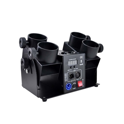 120W 4 Kepala Elektronik Konfetti Launcher Mesin dengan DMX Control untuk Pernikahan Ulang Tahun Konfetti Cannon
