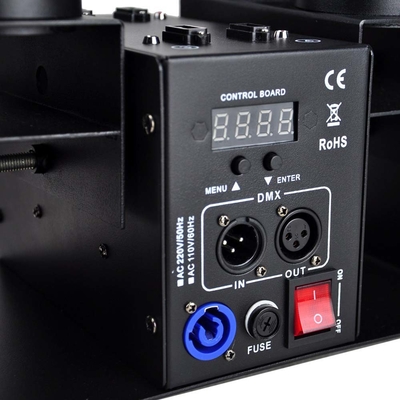 120W 4 Kepala Elektronik Konfetti Launcher Mesin dengan DMX Control untuk Pernikahan Ulang Tahun Konfetti Cannon