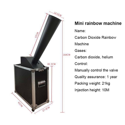 8M Jet Paper Co2 Cyclone Confetti Cannon Machine Efek panggung kecil untuk area tertutup 60-100m persegi