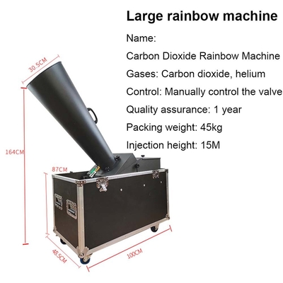 8M Jet Paper Co2 Cyclone Confetti Cannon Machine Efek panggung kecil untuk area tertutup 60-100m persegi