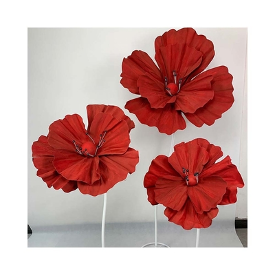 Elegant Giant Foam Peony Wedding Flower Runner dengan Electroplated Ironwork dan Modern Fit Style