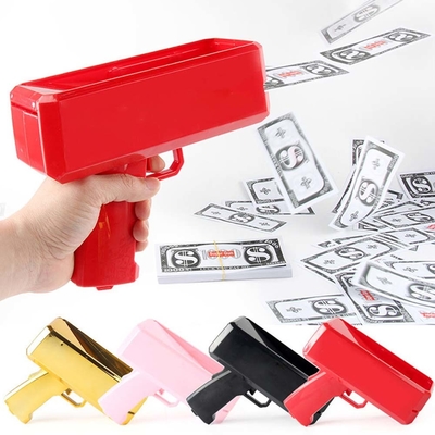 Menembak Uang Membuat Hujan Uang Senjata Penembak Handheld Palsu Bill Dispenser Mainan Custom Electric Money Pistols Untuk Pesta