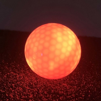 LED Bola Golf Custom Malam Lampu-up berkedip menyala Bola Golf untuk Tema Olahraga