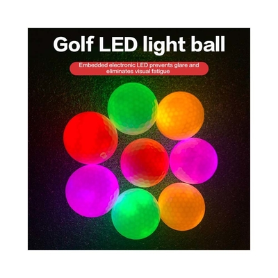 LED Bola Golf Custom Malam Lampu-up berkedip menyala Bola Golf untuk Tema Olahraga