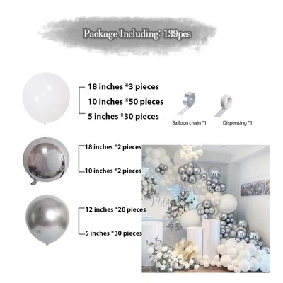 Pink Blue Latex Balloon Arch Kit Set Pernikahan Ulang Tahun Pesta Dekorasi Balon Set