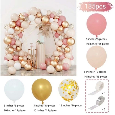 Pink Blue Latex Balloon Arch Kit Set Pernikahan Ulang Tahun Pesta Dekorasi Balon Set