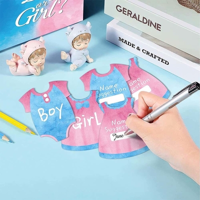 Baby Gender Reveal Voting Box Anak laki-laki dan perempuan Gender Voting Game Box untuk Baby Shower Party Decor
