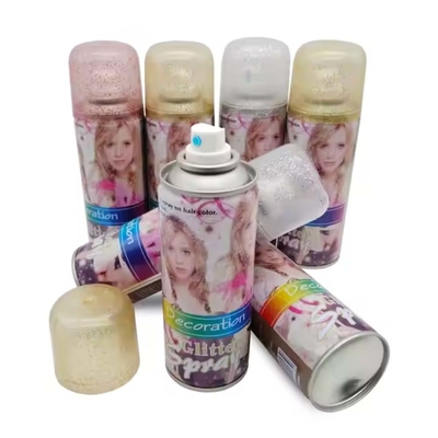 Party Glitter Spray Instant Hair Color Spray Untuk Pesta Festival OEM Diharapkan